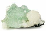 Gemmy Apophyllite Crystals with Stilbite - India #244232-1